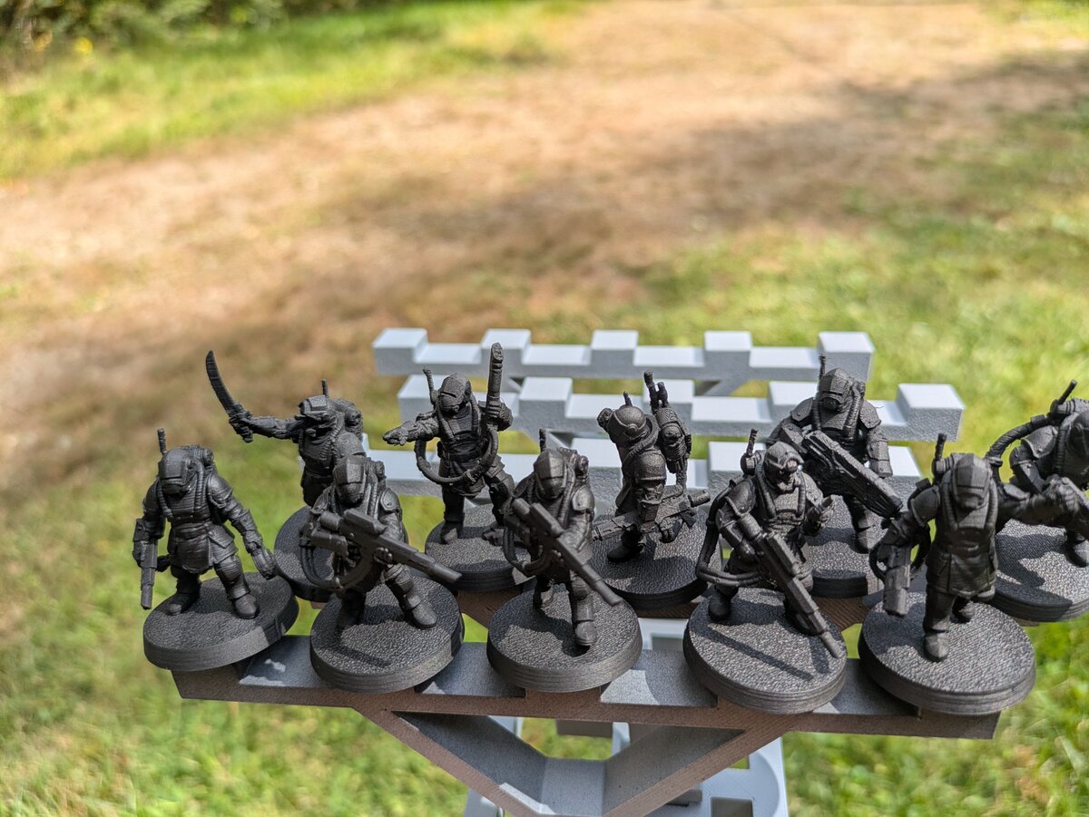 3D printed miniature - FDM infantry squad